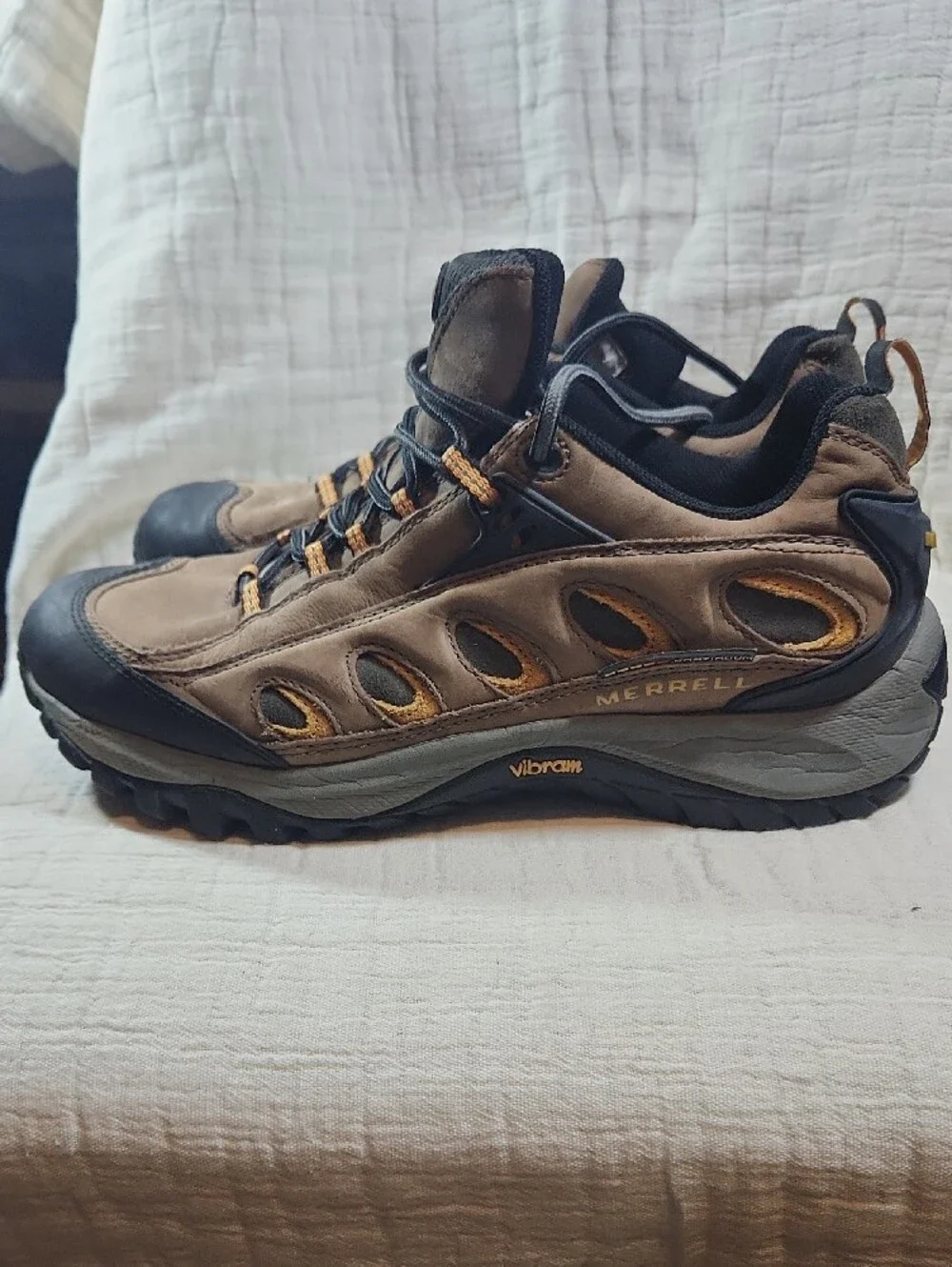 Merrell Men's Brown and Black Trail Hiking Boots